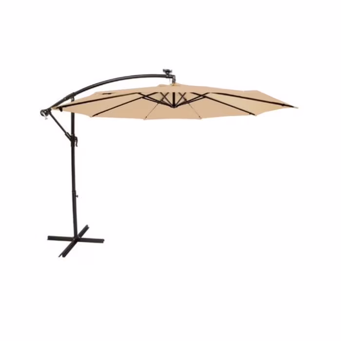 Garden Winds Custom Fit Replacement Canopy Top Cover Compatible with The Living Accents UMSCS10E04OBD 10' Offset Umbrella - Upgraded Performance Riplock 350 Fabric