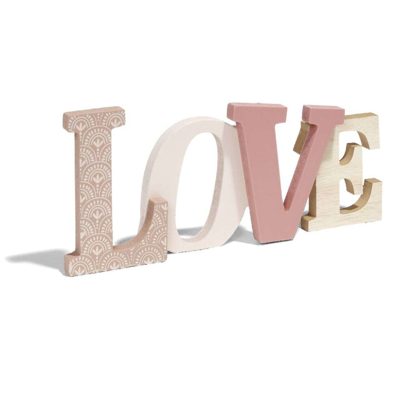 Décoration mot LOVE en bois L49xH14cm