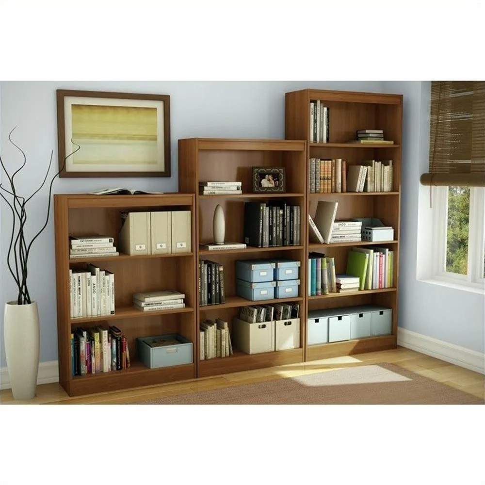 5-Shelf Transitional Wood Bookcase in Morgan Cherry(Morgan Cherry) - Image 2