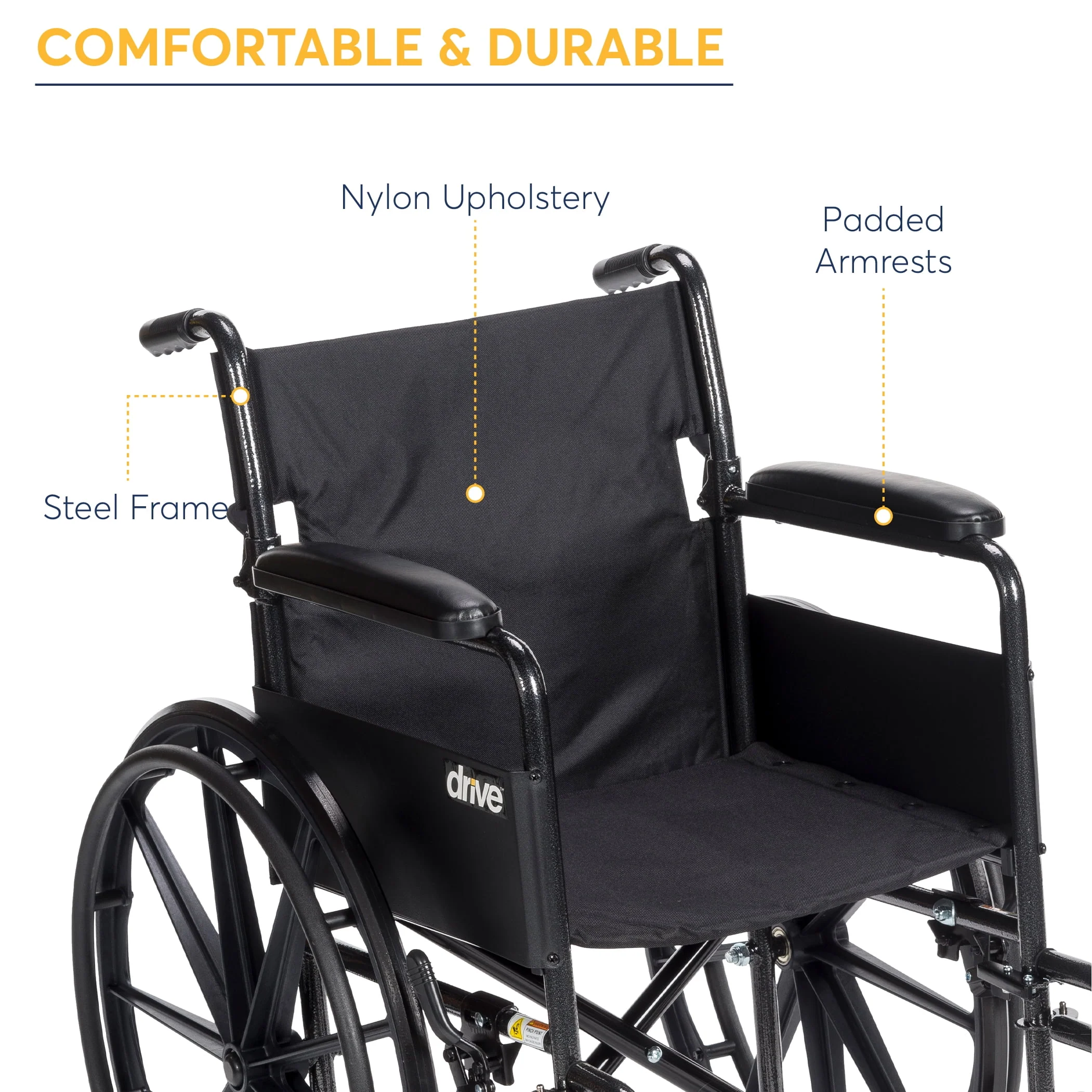 Silver Sport 1 Wheelchair with Full Arms and Swing away Removable Footrest Image 3