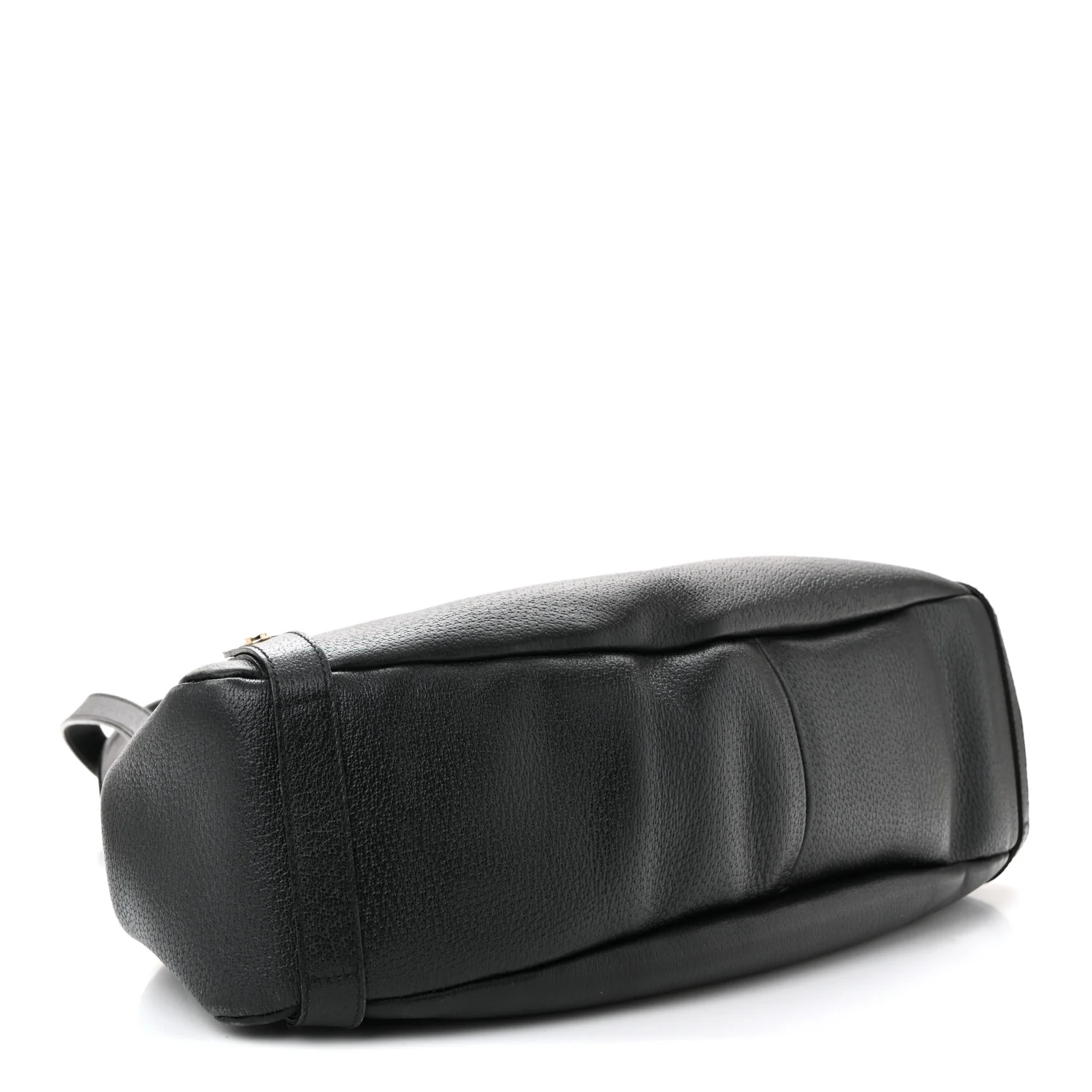 Calfskin Medium Abbey Shoulder Bag Black