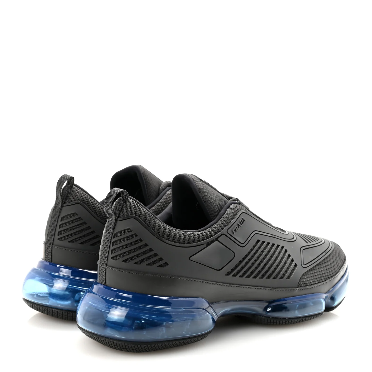 Rubber Knit Fabric Mens Cloudbust Air Sneakers 8.5 Grey Blue