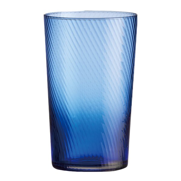 RAW Unique swirl highball glass 45 cl dark blue