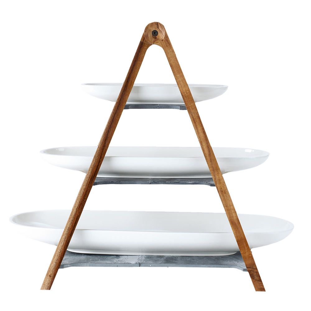 Artesano 3 Tier Stand - White, 21.7'' x 10.1''
