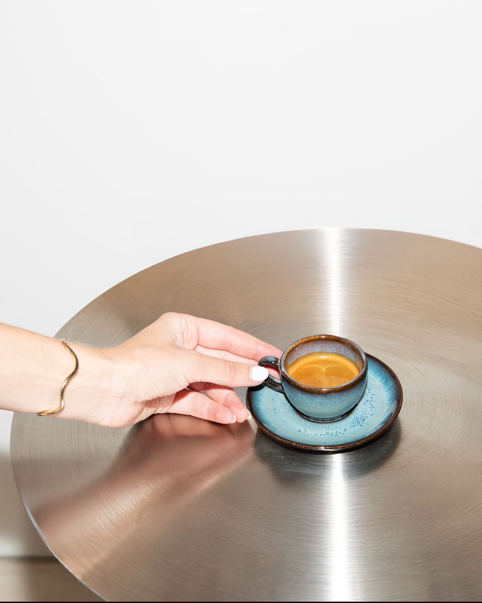 MADEIRA - ESPRESSO MUG & ESPRESSO SAUCER CLASSIC GREEN-BLUE