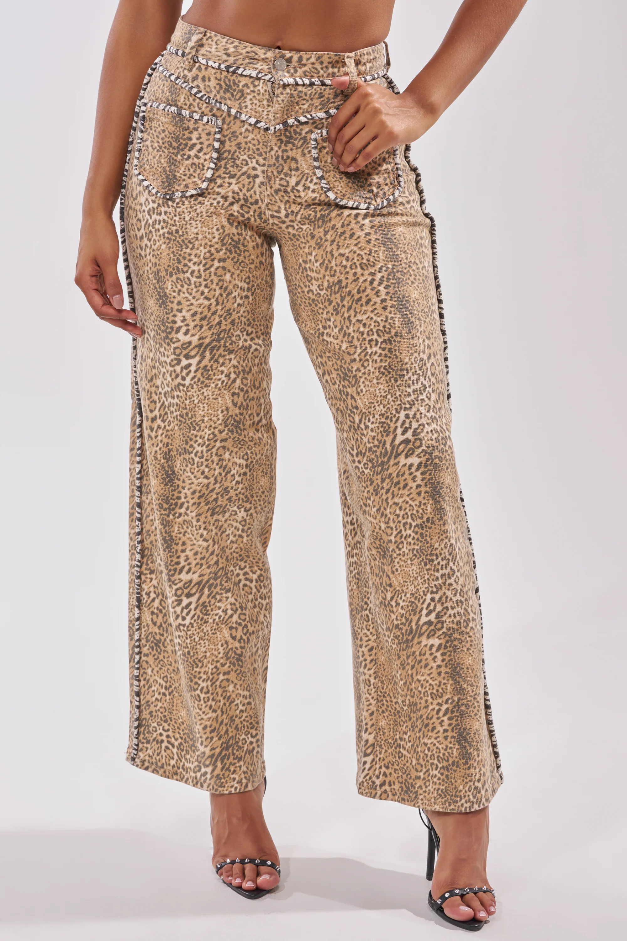 IN THE WILD LEOPARD DENIM - Akira Store
