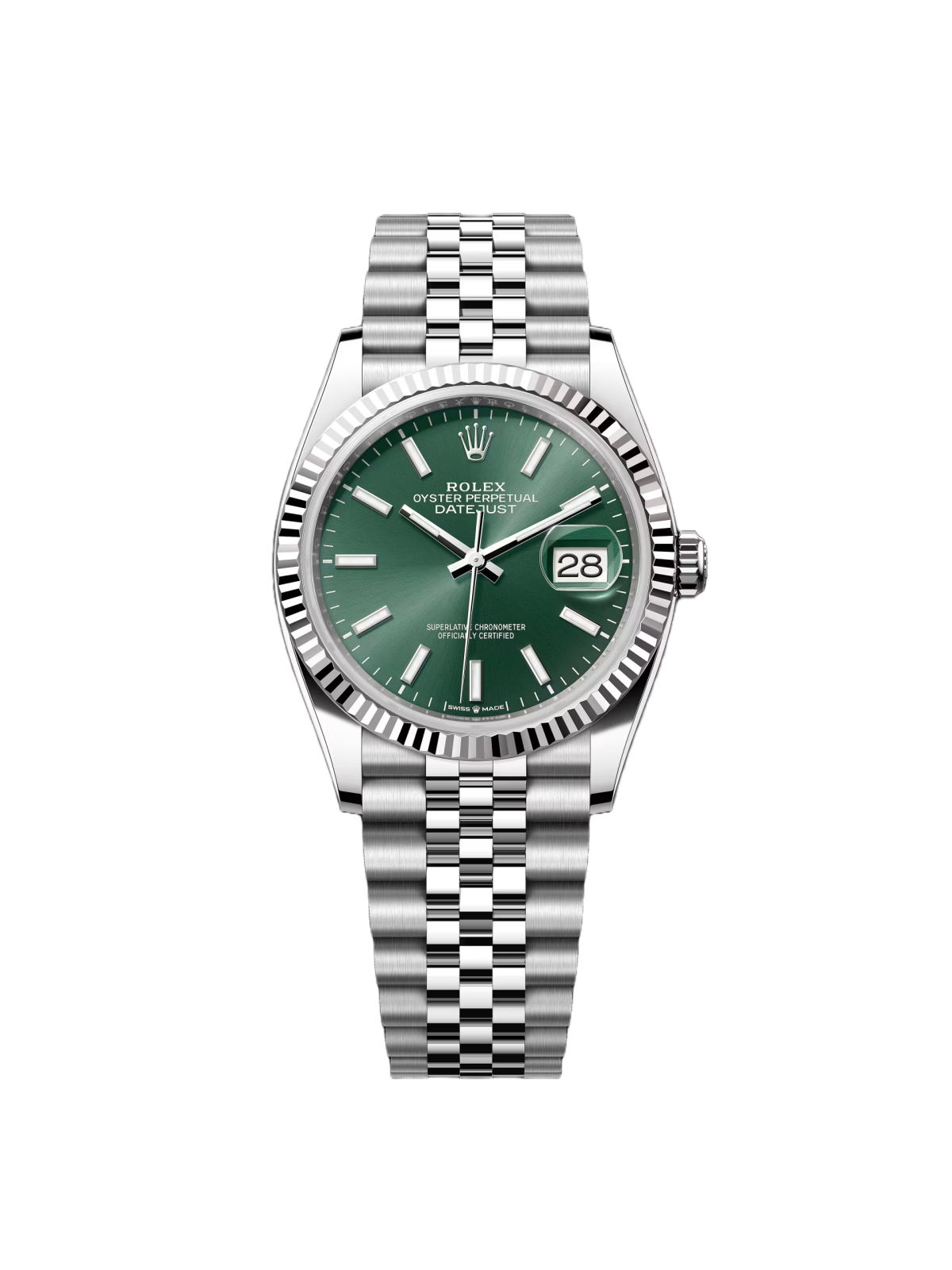 [Super Clone]RLX  Datejust 36mm 126234-0051 Mint Green Dial Jubilee Bracelet Watch