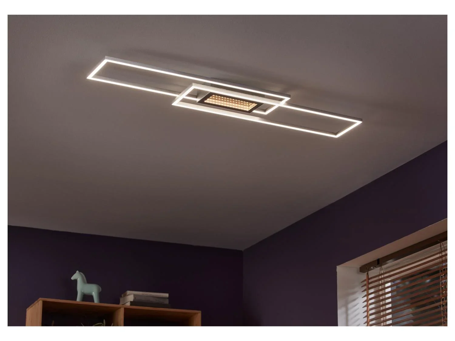 LIVARNO home Plafonnier LED Miroir Infini