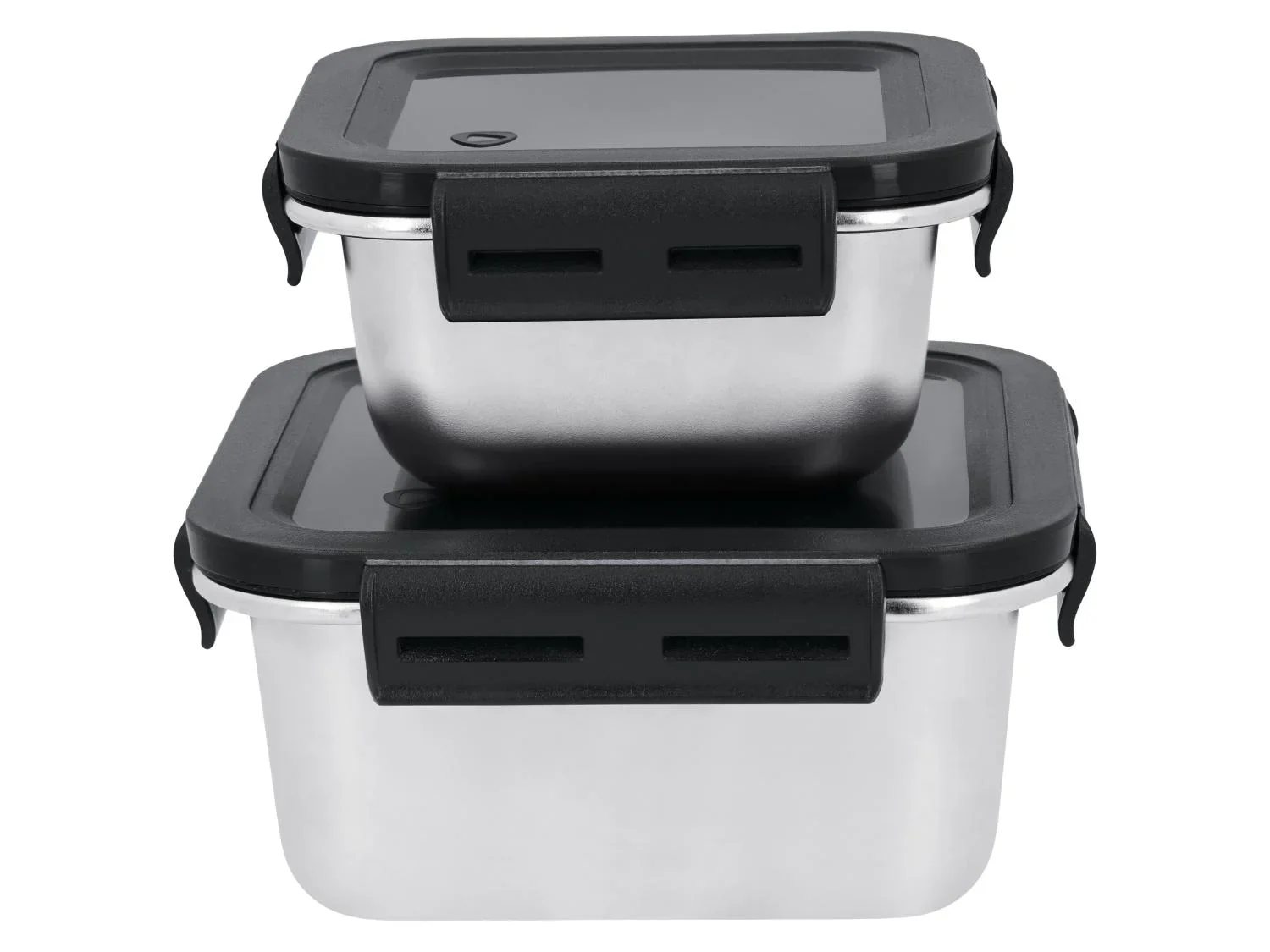 SILVERCREST Set de 2 botes de conservation en acier inoxydable