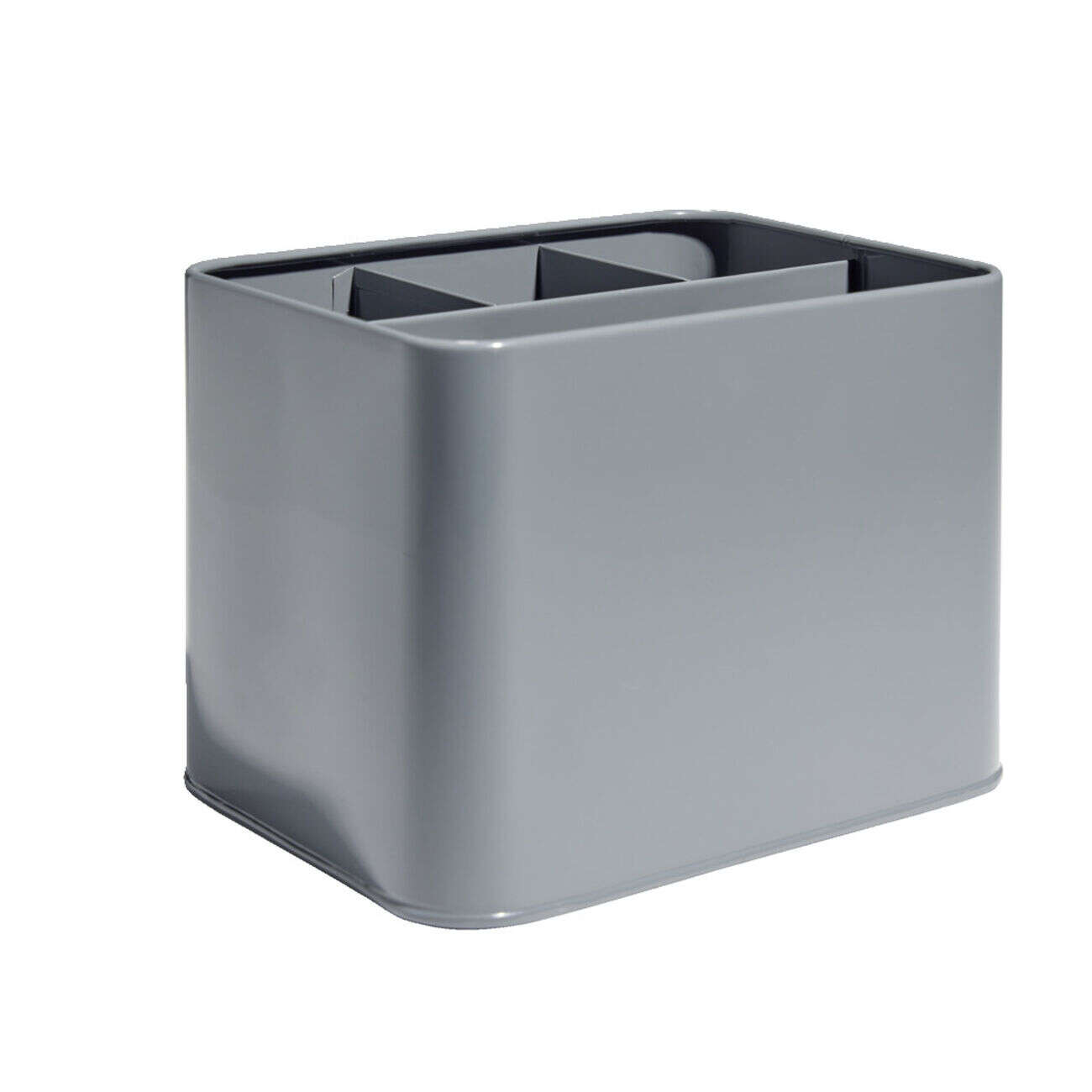 Rangement couverts fer gris 17x13xH12cm