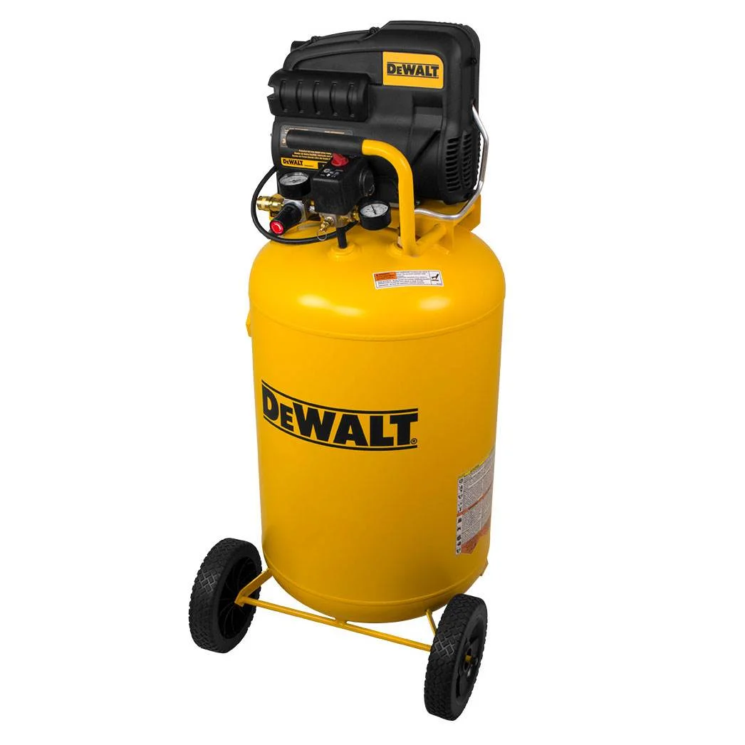 Dewalt Portable 30 Gallon Oil Free Electric Motor Vertical Air Compressor Tank