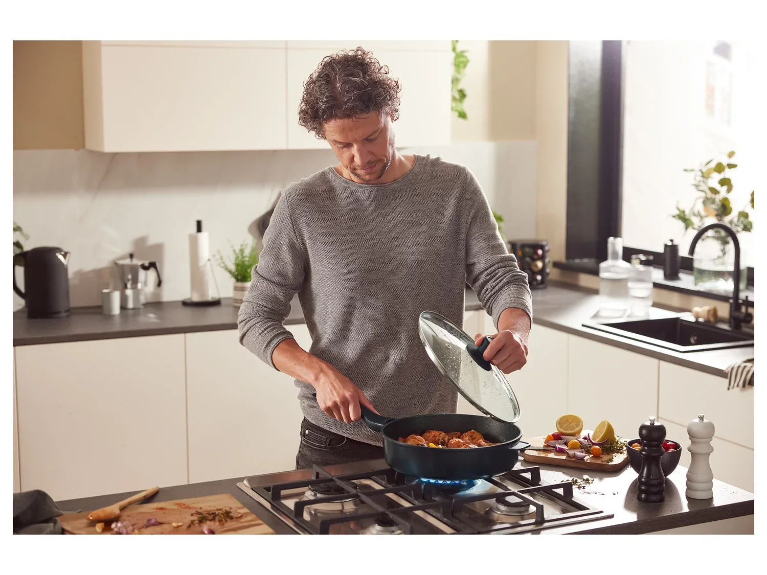 LIVARNO home Sauteuse en fonte d'aluminium,  28 cm