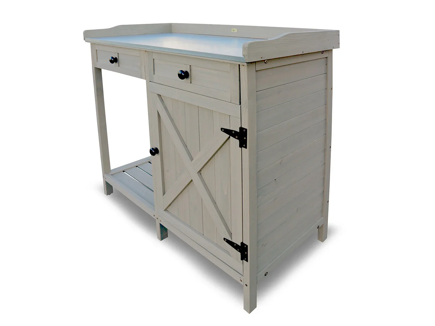 HABAU Table de jardin avec armoire infrieure, 98 x 48 x 95 cm