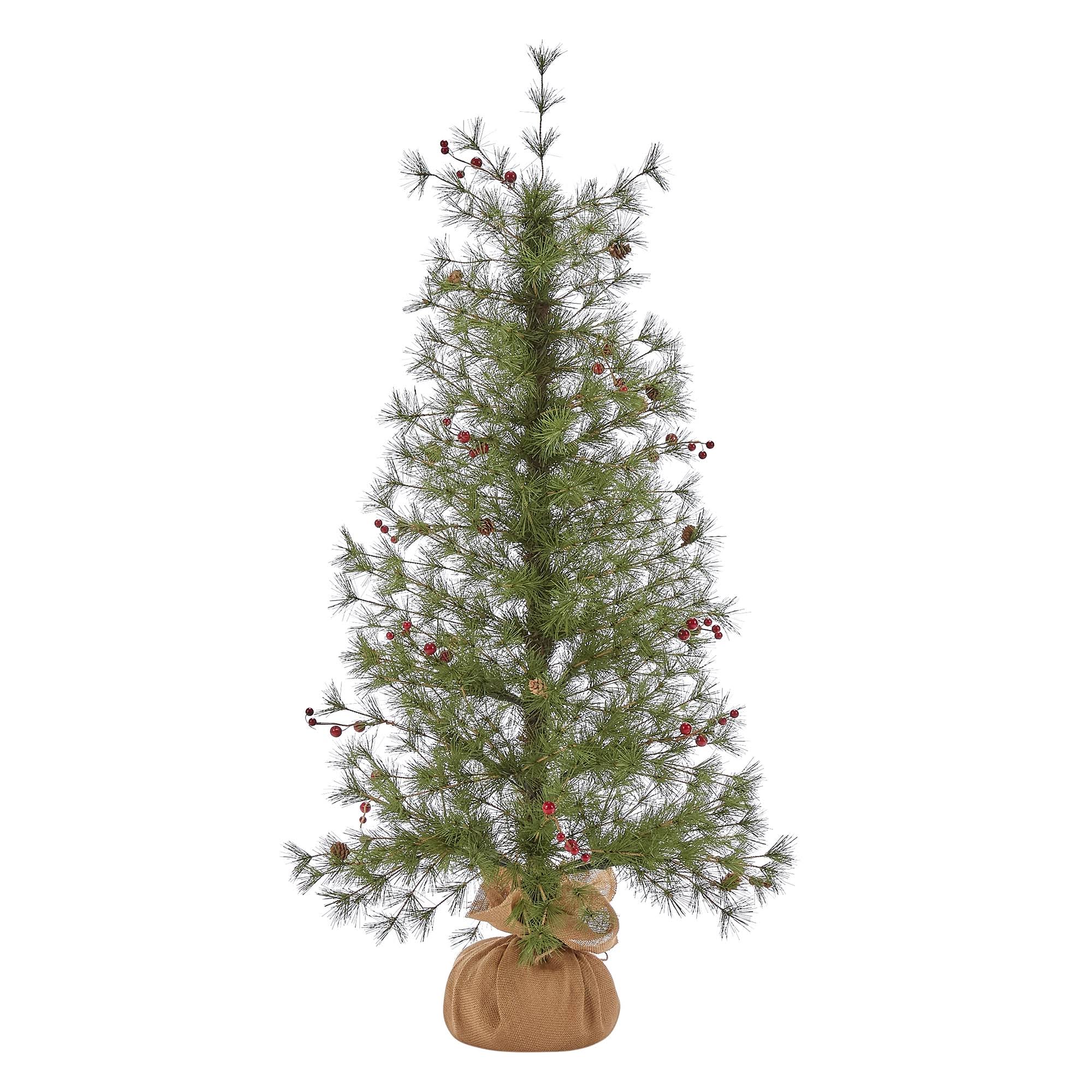 Holiday Living 4-ft Cashmere Pine Slim Artificial Christmas Tree | 018-172