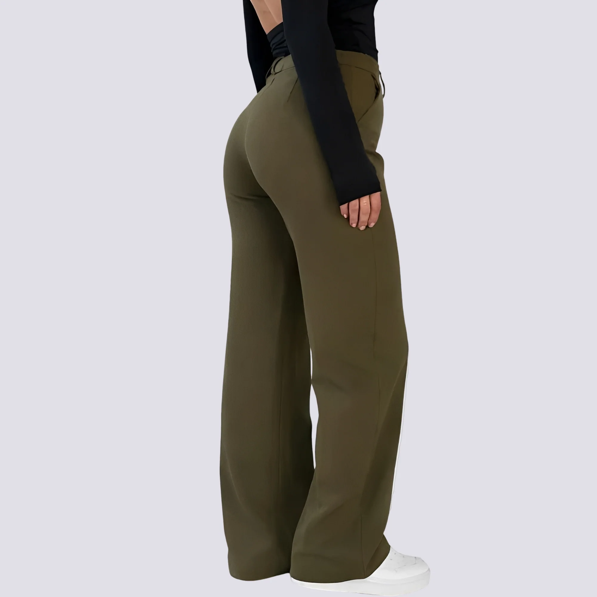 Herbie - Pantalon Taille Haute Décontracté