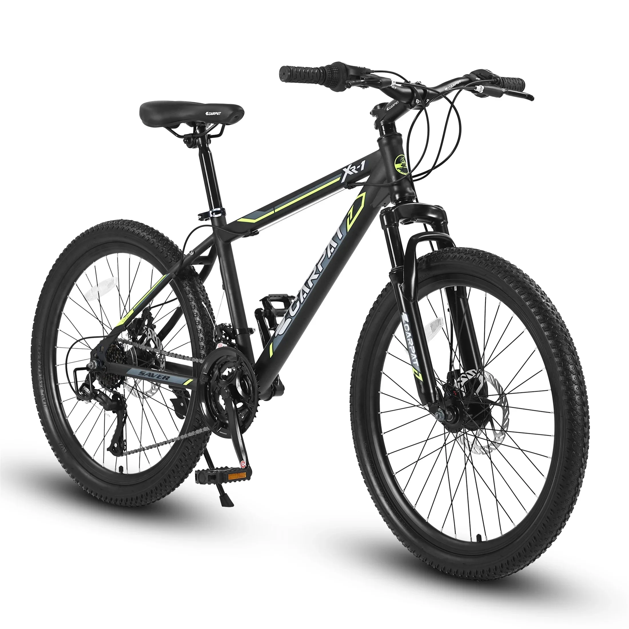 Arnahaishe Adult 24 Inch Mountain Bike 21 Speed MTB Bicycle, Gray