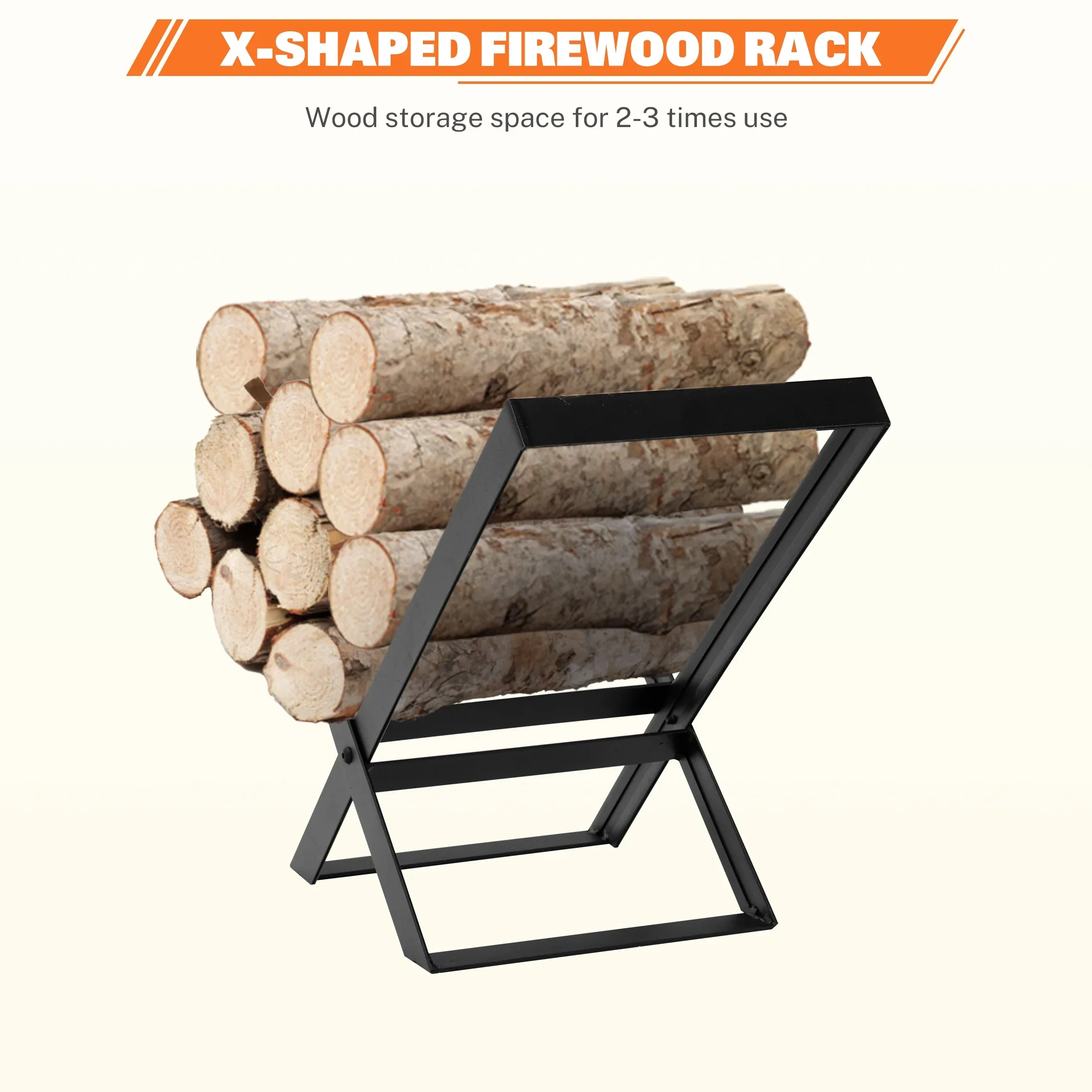 Fire Pits for Outside, 32 Wood Burning Fire Pit Tables with Firewood Rack, Screen Lid, Poker, BBQ Net, Food Clip and Cover, Backyard Patio Garden Outdoor Fire Pit BBQ Fire Pit, Black