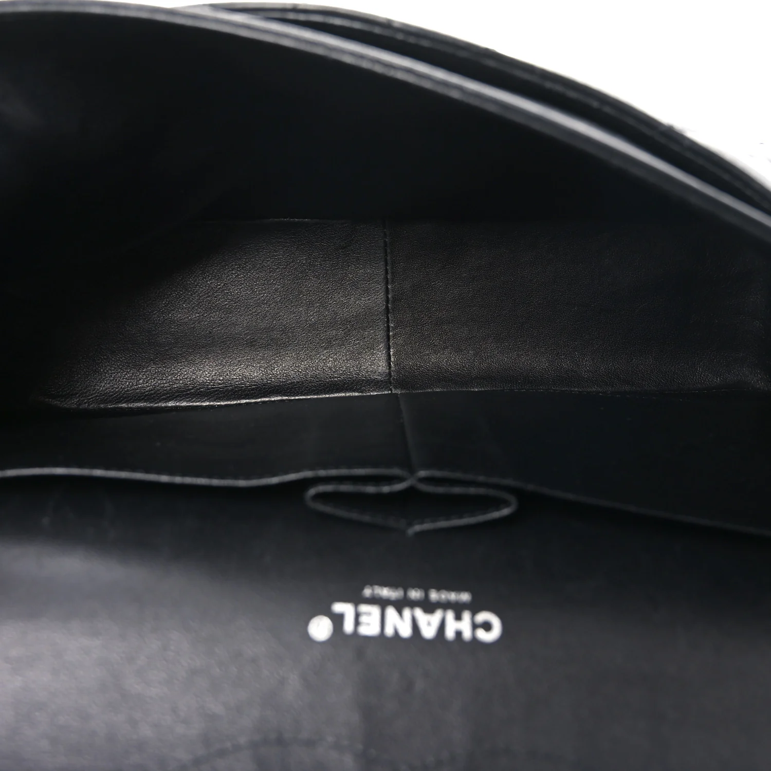 Lambskin Quilted Jumbo Double Flap So Black