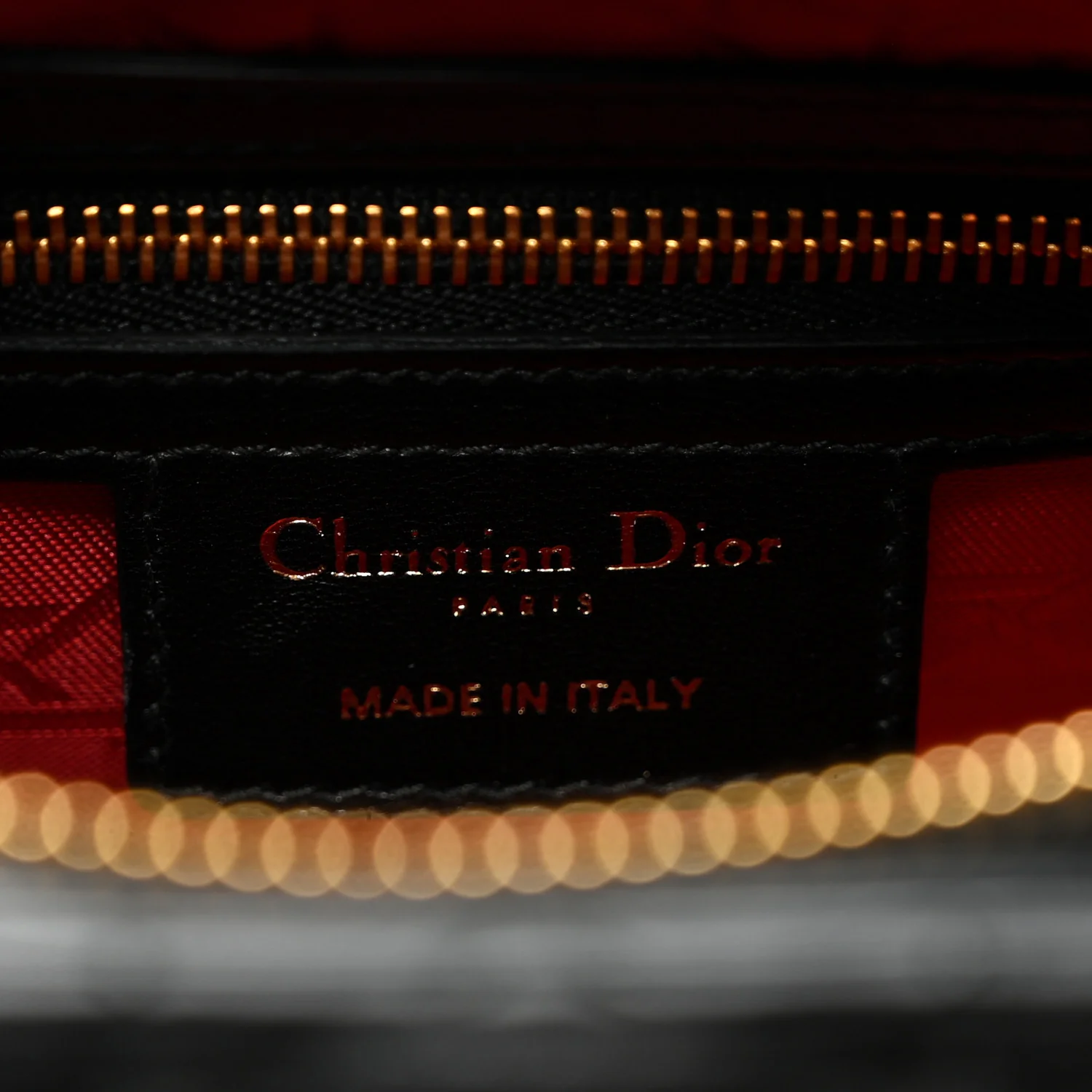 Lambskin Cannage Medium Lady Dior Black