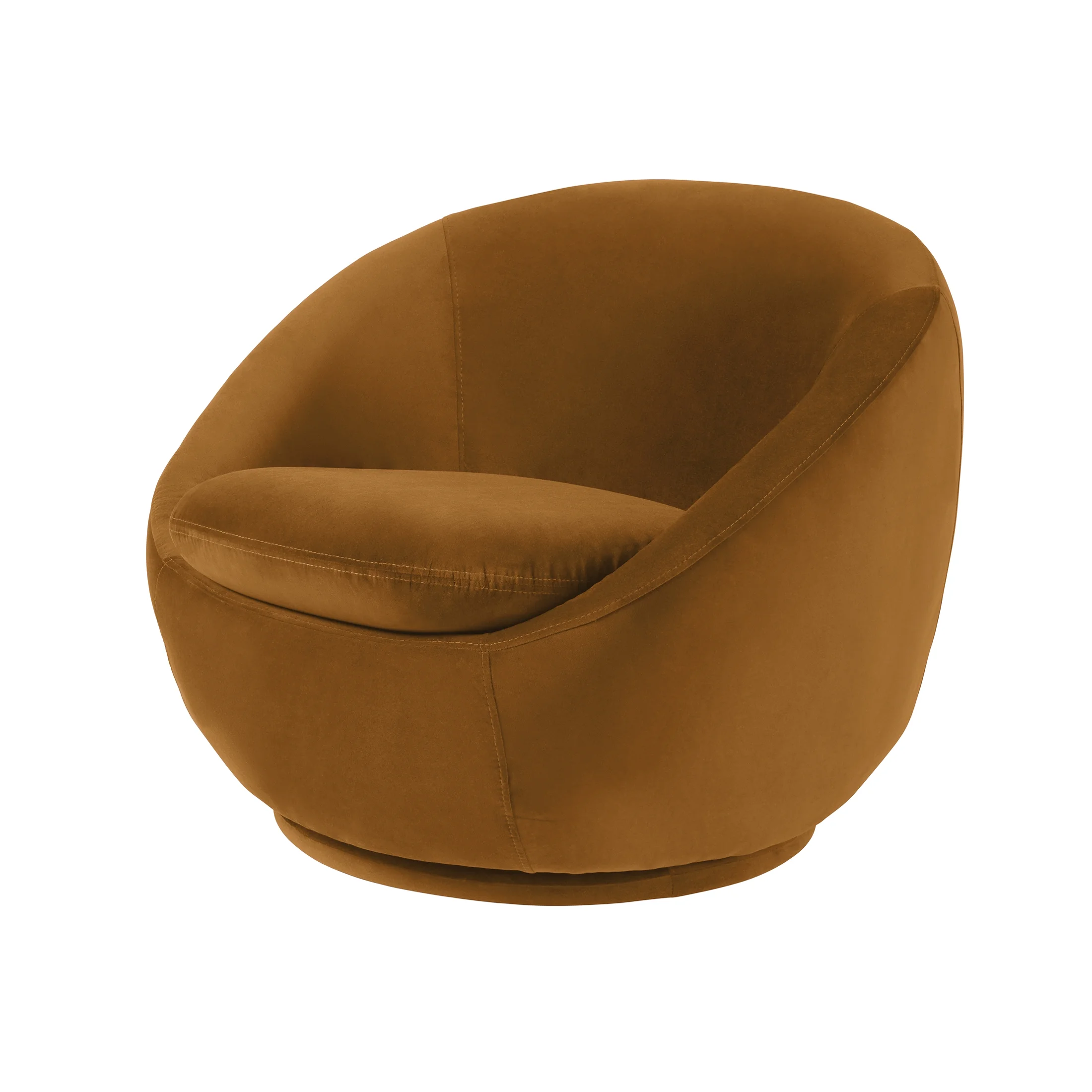 Better Homes & Gardens Mira Swivel Accent Chair, Cream Shearling
