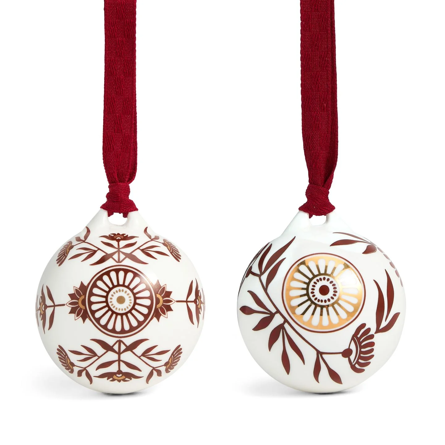 Red Splendour Ornament Pair