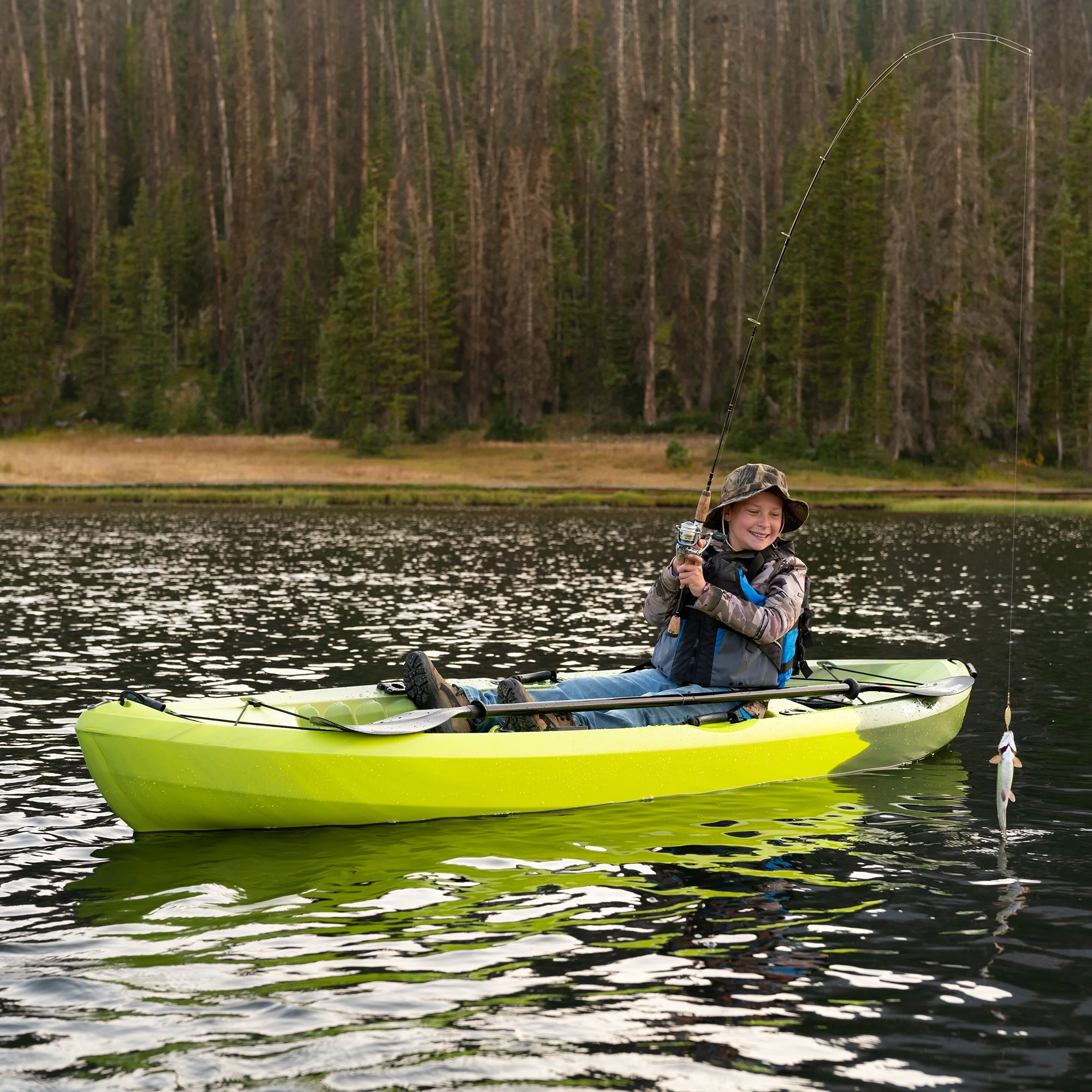Lifetime Tamarack Angler 10 Ft. Fishing Kayak, Volcano Fusion (91340)