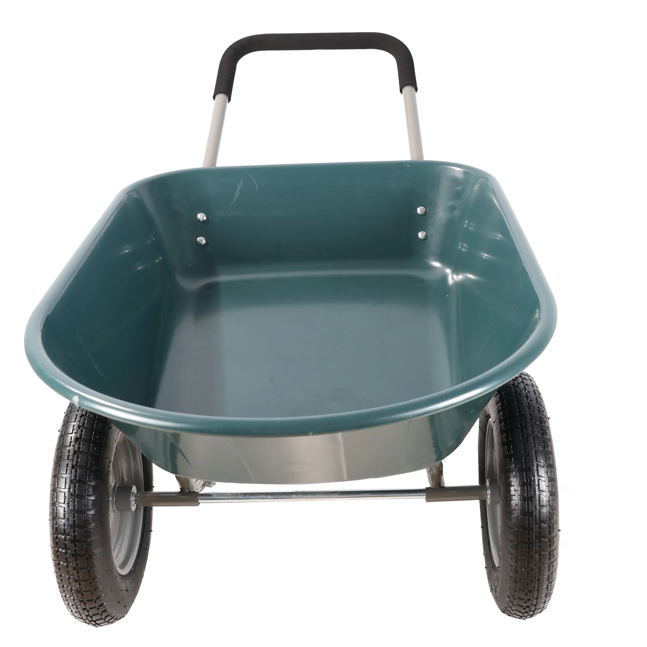 Unbranded Garden Cart with 10-Inch Pneumatic Wheels, Yellow and Black