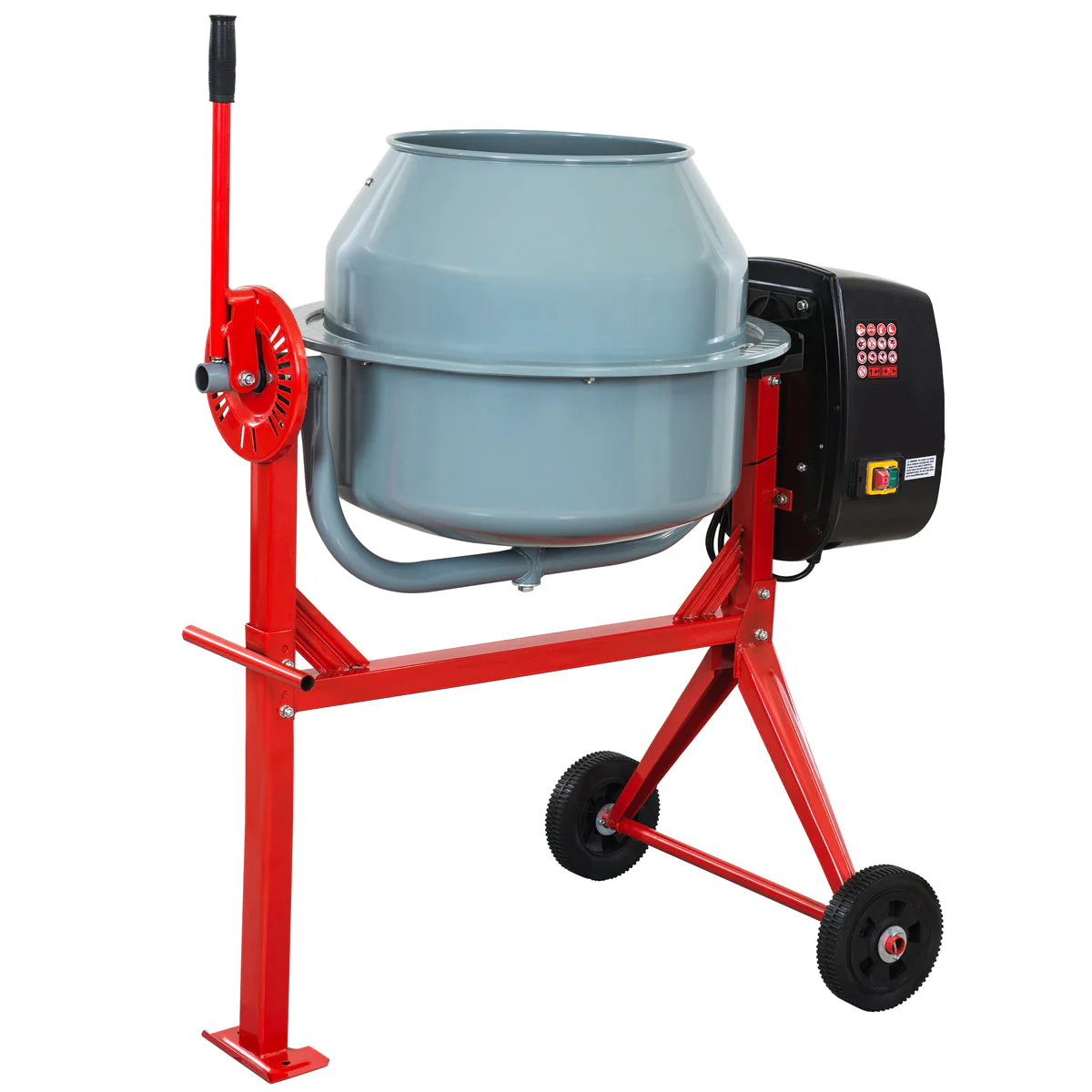 Bétonnière électrique portable 4 pi³ 500 W pour mortier à béton