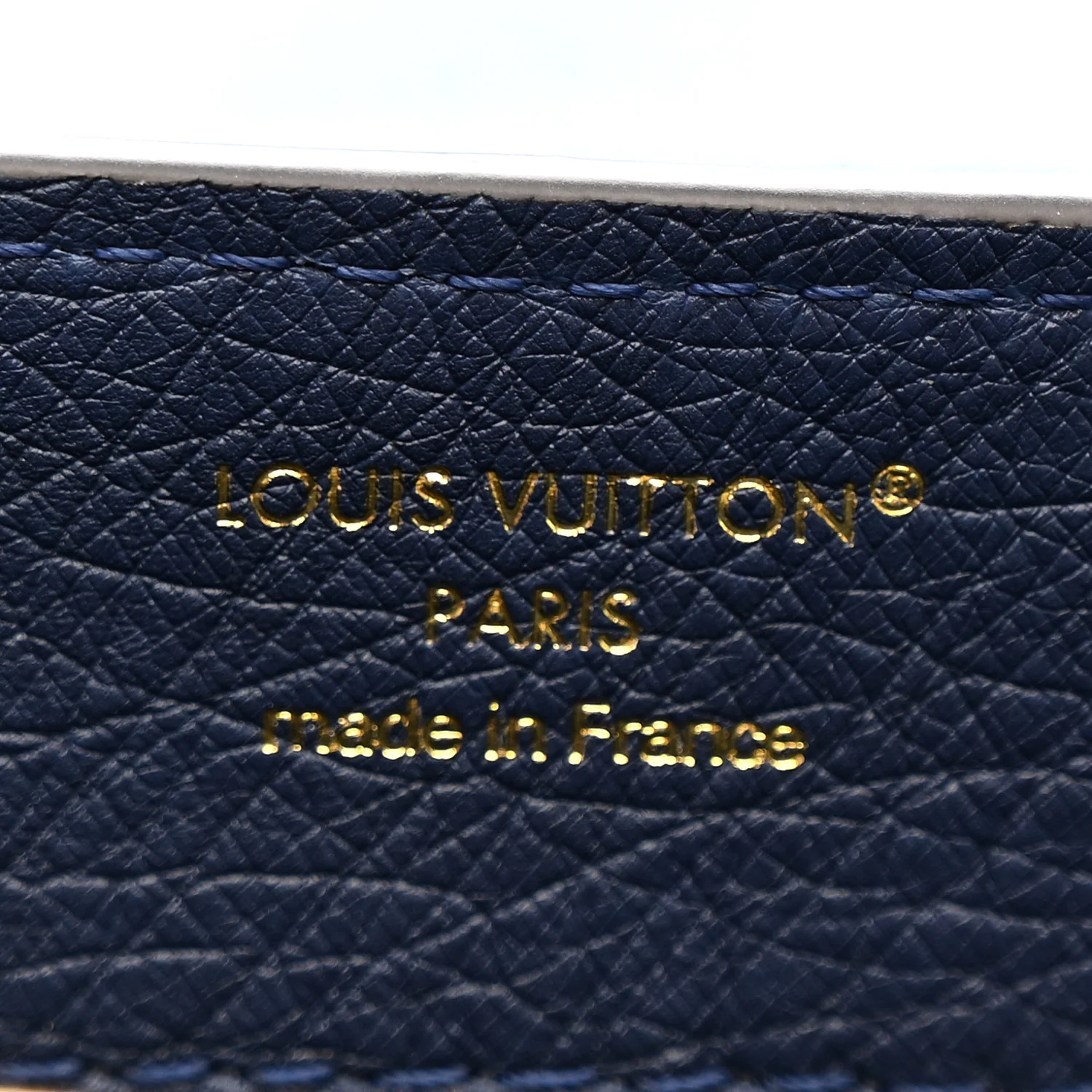 Ostrich Capucines Mini Indigo