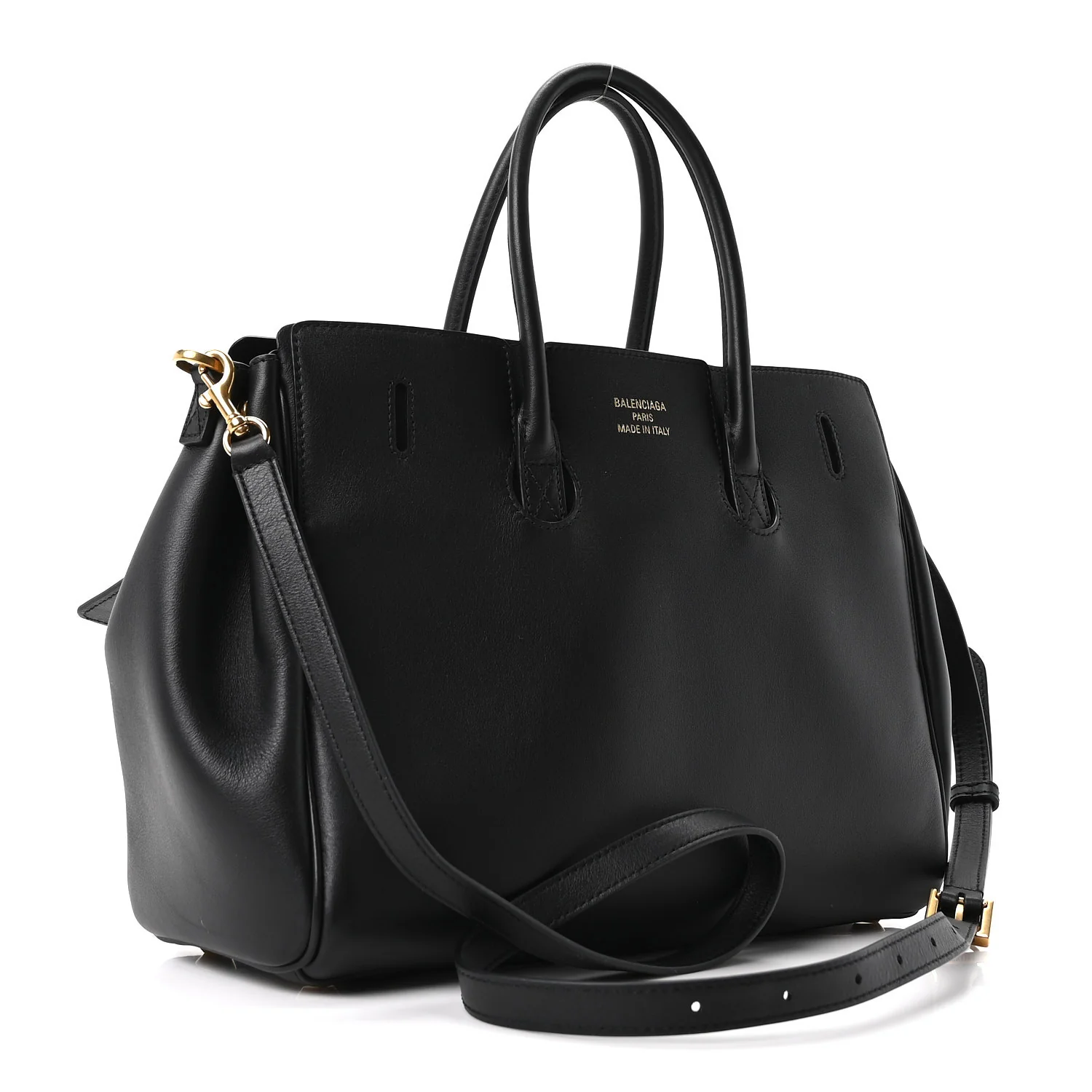 Smooth Calfskin Medium Bel Air Carry All Bag Black