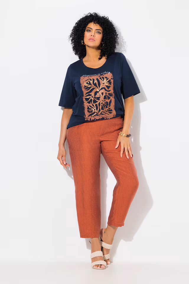 Textured Comfort Waist Pants