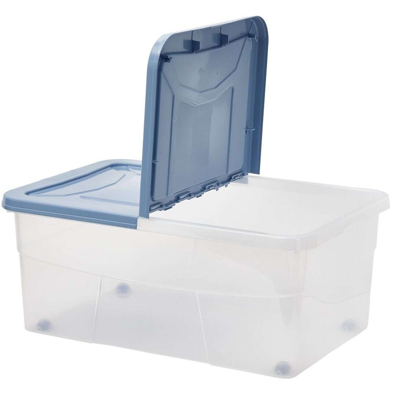 Box dessous de lit bleu 45L