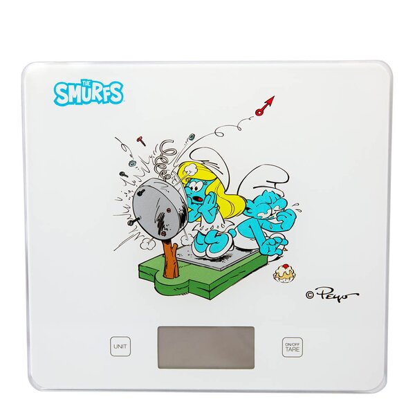 Digital vekt 5 kg Smurfene hvit
