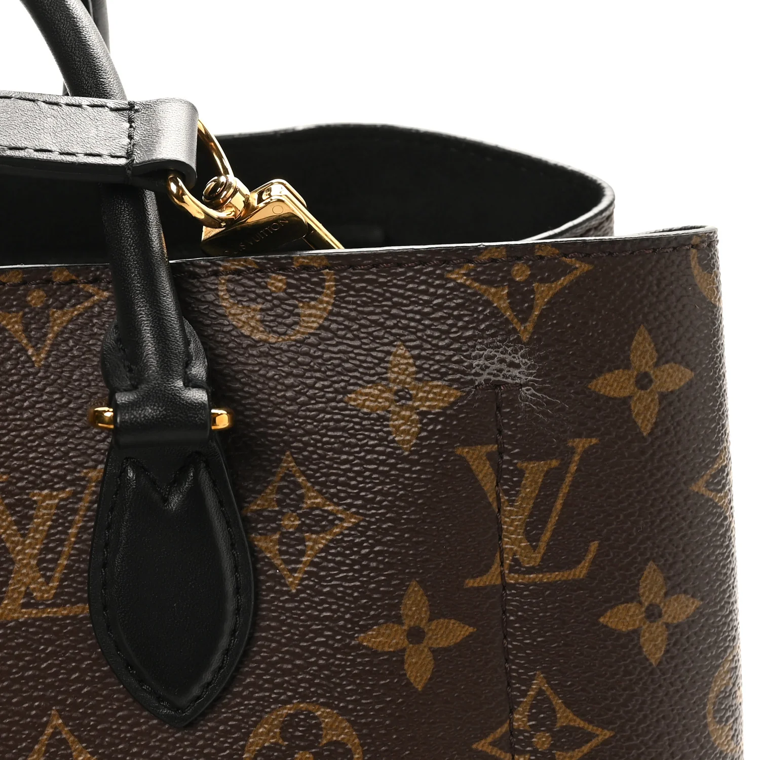 Monogram Flower Tote Black