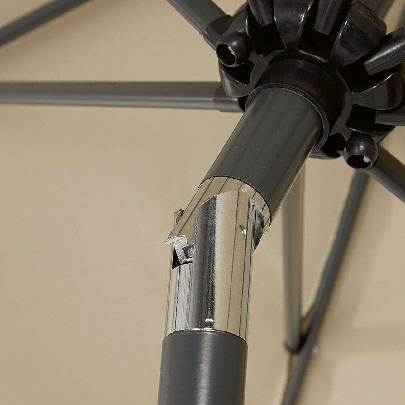 Parasol centré HAVANE taupe