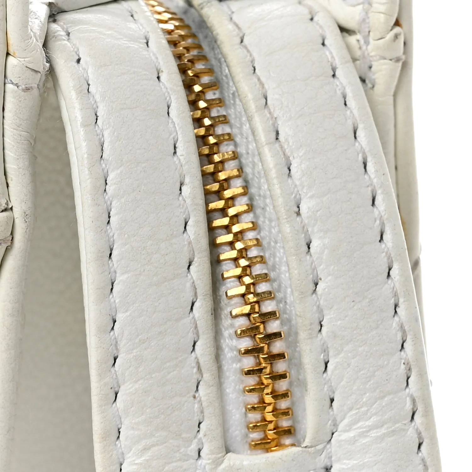 Caviar Quilted Shoulder Bag White