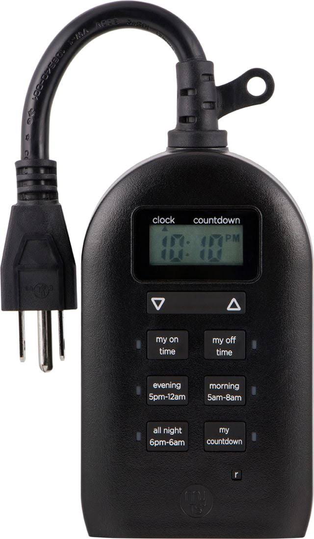 GE My Touch Smart Digital Timer, Indoor/Outdoor Plug-In