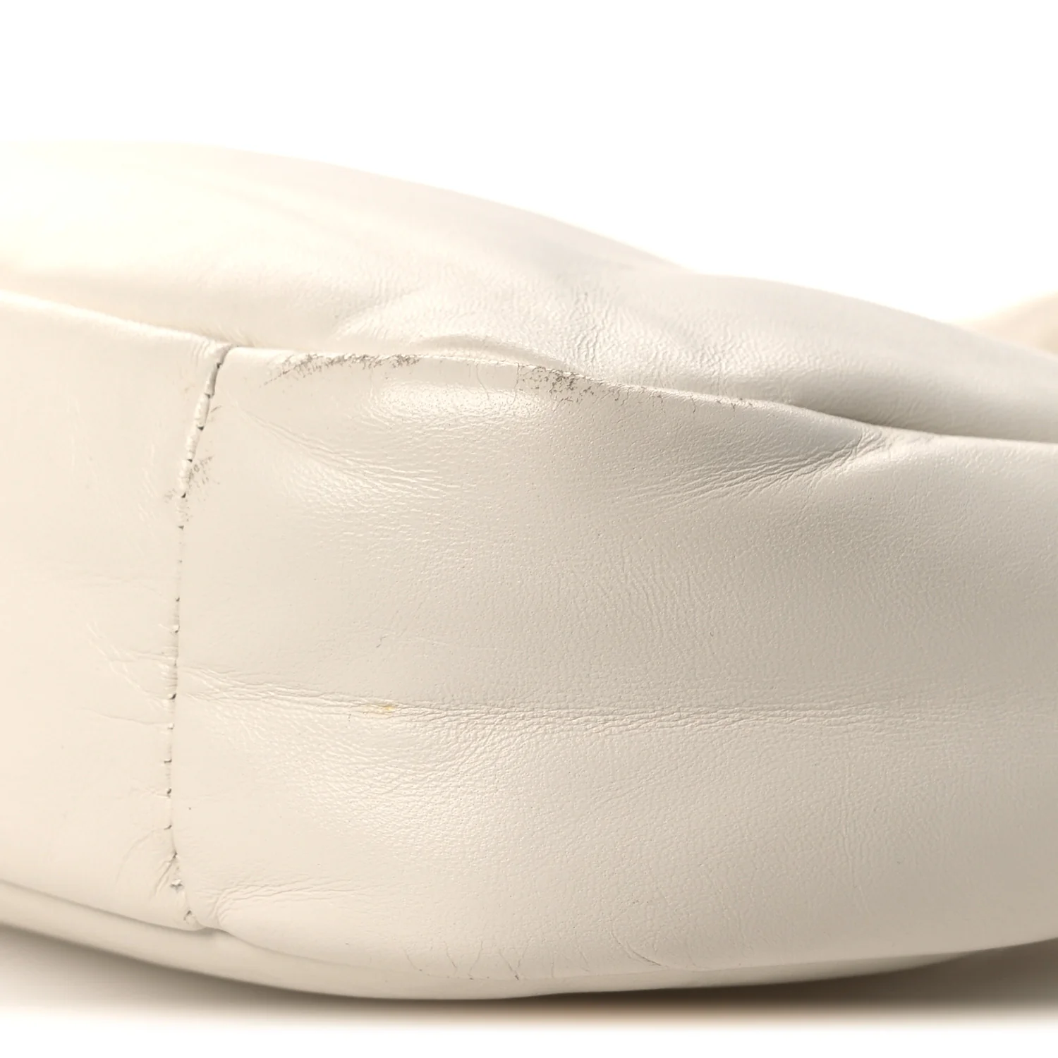 Nappa Soft Padded Mini Bag White