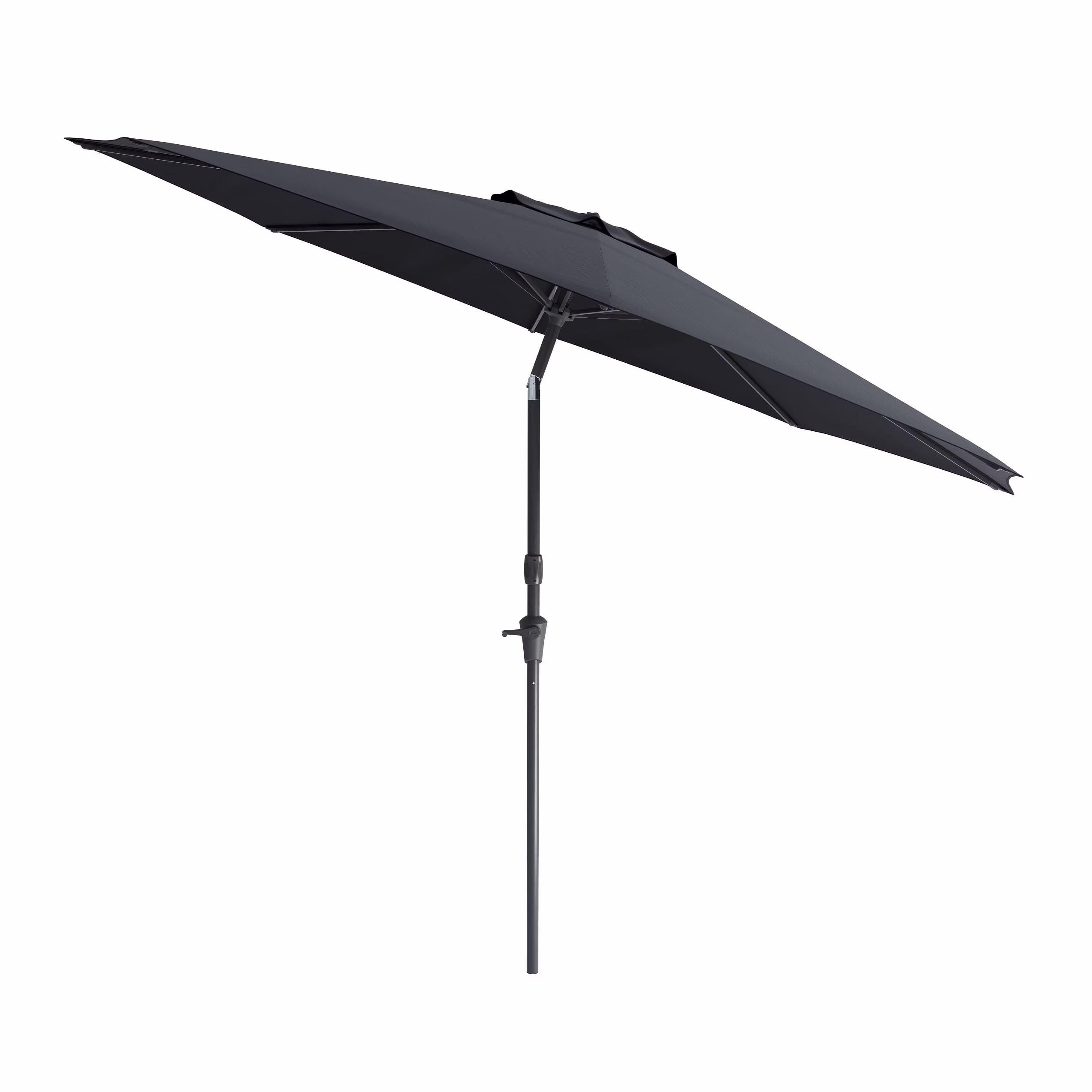 10 Foot Wind Resistant Patio Umbrella, Outdoor Parasol with Crank Tilt, Round Market Umbrella for Patio, Umbrella with Crank, Tilt Umbrella, Outdoor Umbrella, White(Off-White) - Image 3