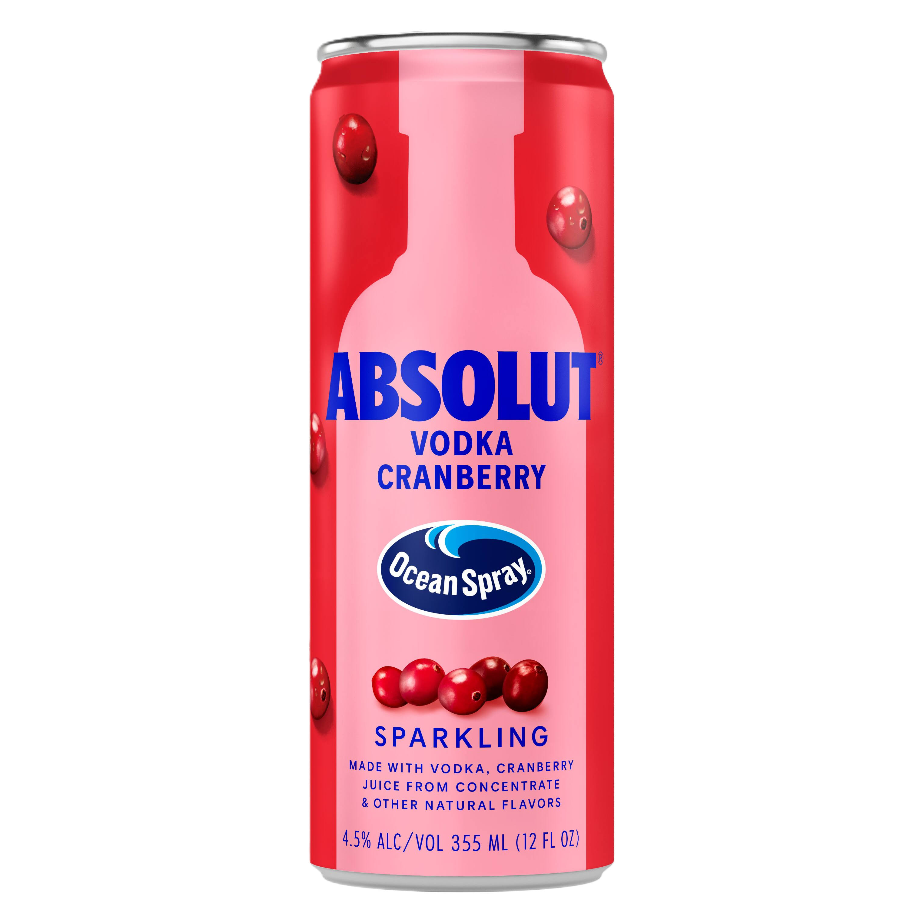 Absolut Ocean Spray Cranberry 12oz Can
