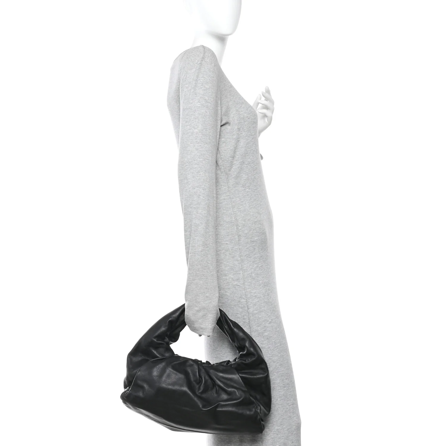 Smooth Butter Calfskin Small The Shoulder Pouch Black