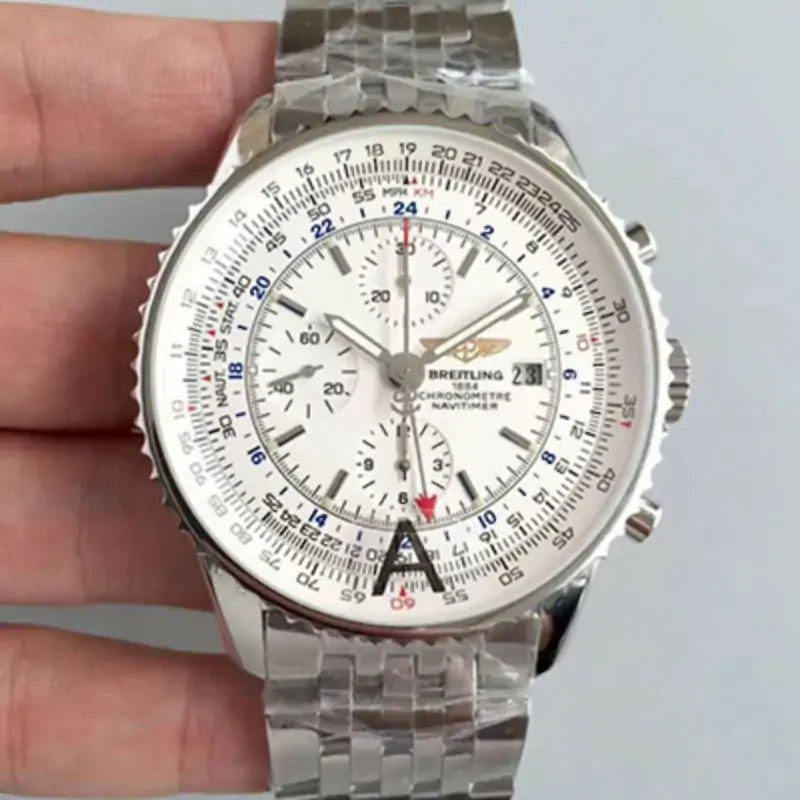 Breitling Navitimer World A2432212 / G571-443A JF Factory White Dial