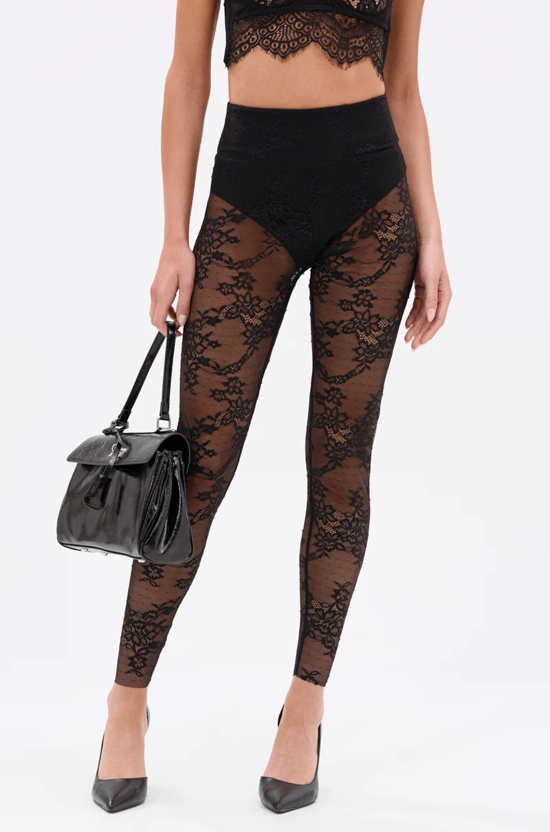 SUPER LACE STRETCHY LEGGINGS - Akira Store