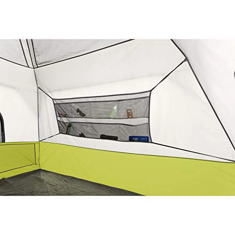 6 Person Instant Cabin Tent with Wall Organizer (Gray) - Image 5