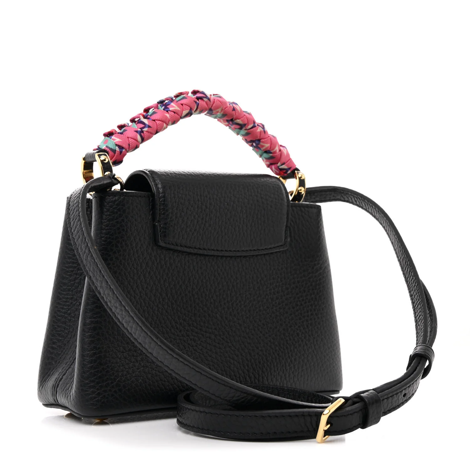 Taurillon Braided Capucines Mini Black