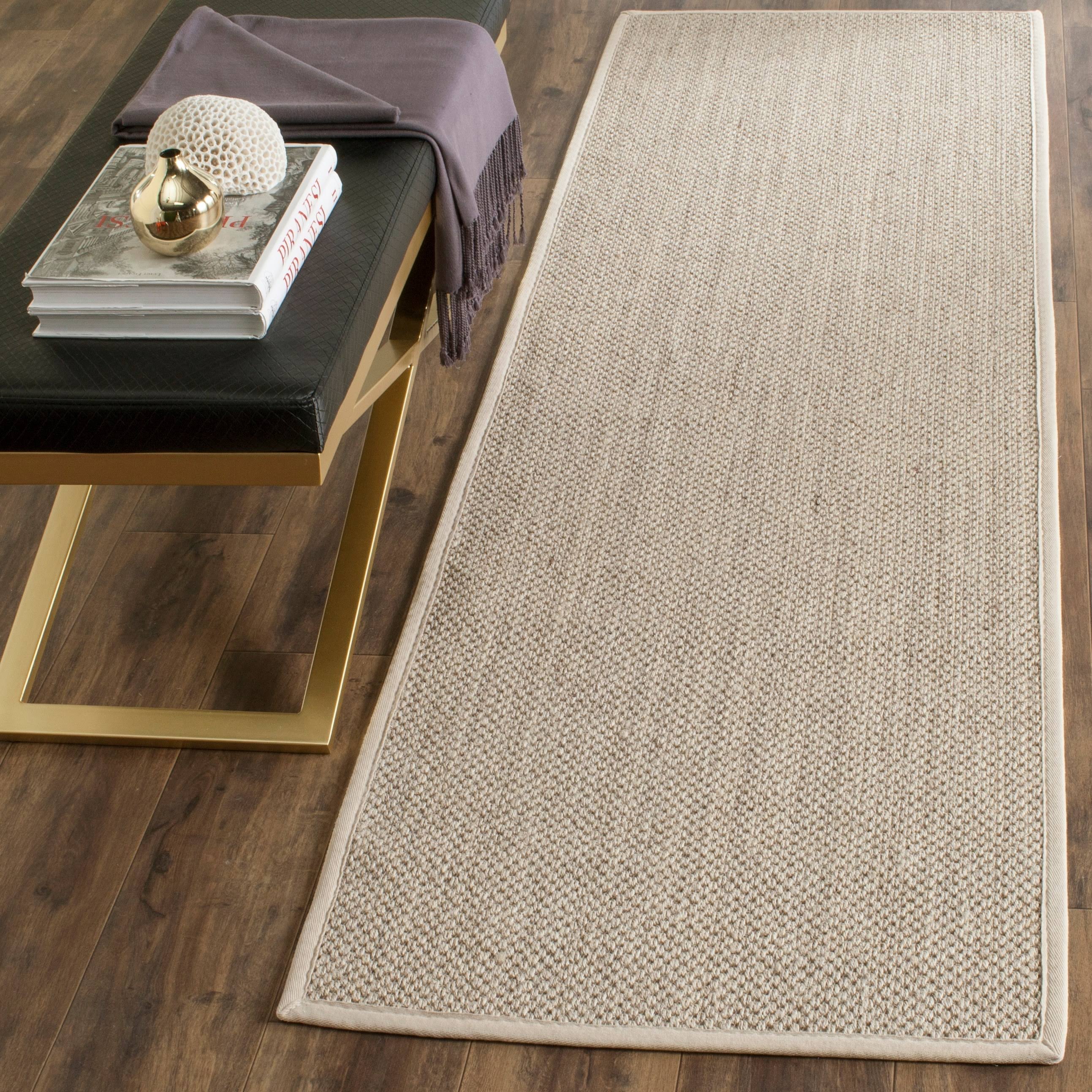 Safavieh Natural Fiber Runner Rug Marble & Beige - 2 ft. 6 in. x 8 ft.