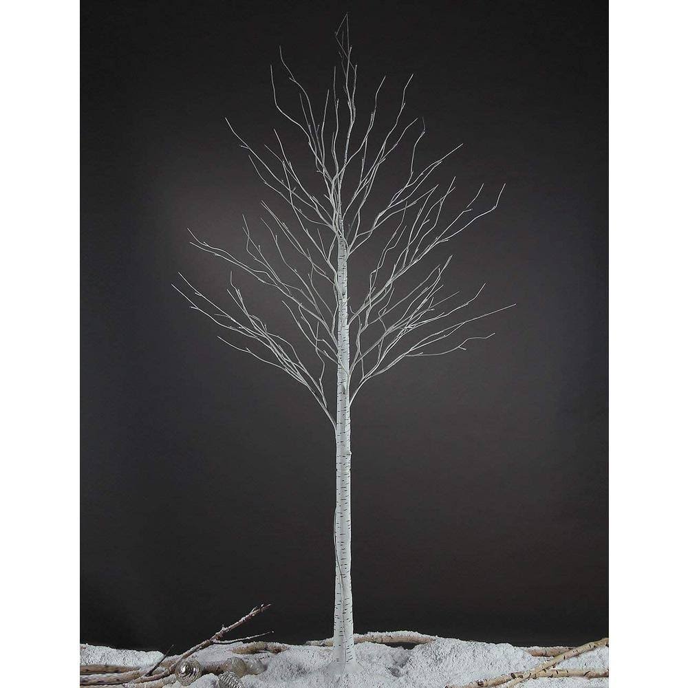 6 ft. Warm White Pre-Lit Birch Tree Artificial Christmas Tree for Home