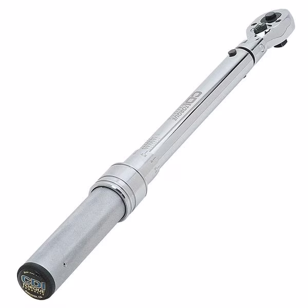 CDI Torque Products 1503MFRMH 1/2-Inch Drive Metal Handle Click TypeWrench, Torque Range 20 to 150-Ft.lbs