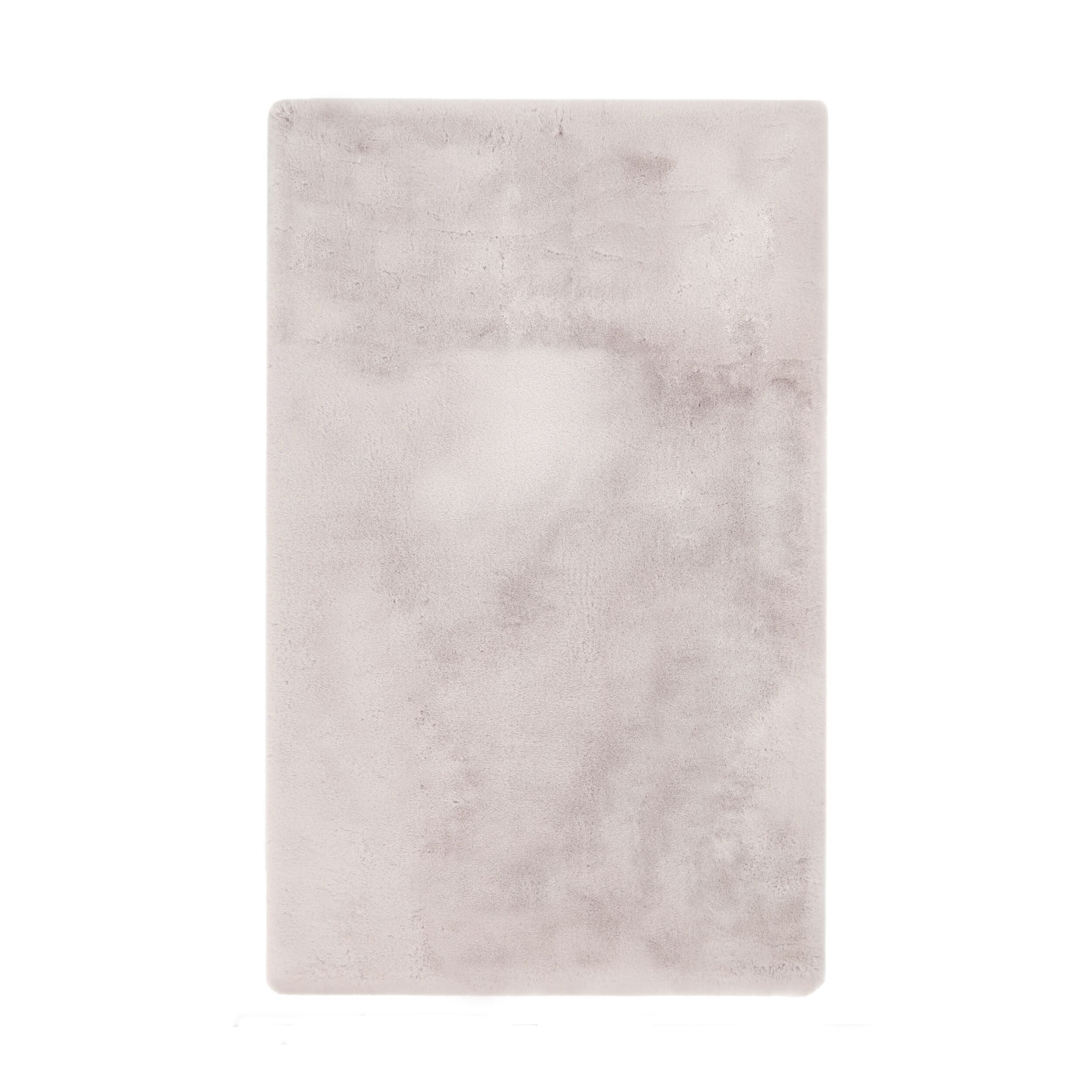 Faux Rabbit Fur Rug Soft Pink 150x240cm