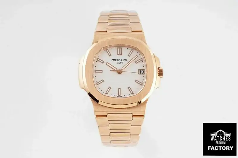 Patek Philippe Nautilus 5711 / 1R-001 PPF Factory V4 Rose Gold White Dial
